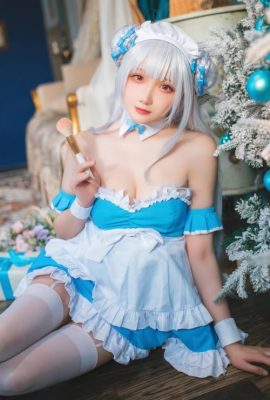 Cosplay 瓜希酱 碧蓝航线 小天鹅女仆