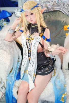 Cosplay Seele麦麦 – 鸣潮 菲比&卡提希娅·蓝色花海物语